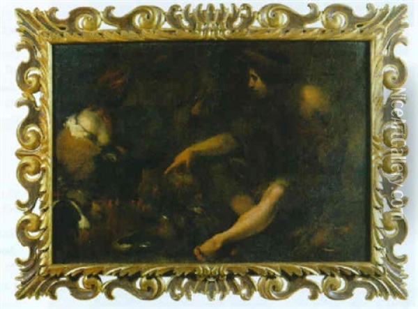 Scena Di Mercato Oil Painting - Sebastiano Mazzoni