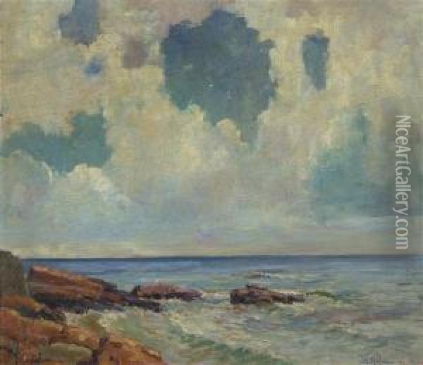 Seaside Clouds Oil Painting - John Adams Spelman