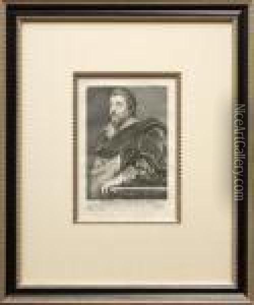 Portrait Of Franciscus Frank Oil Painting - Sir Anthony Van Dyck