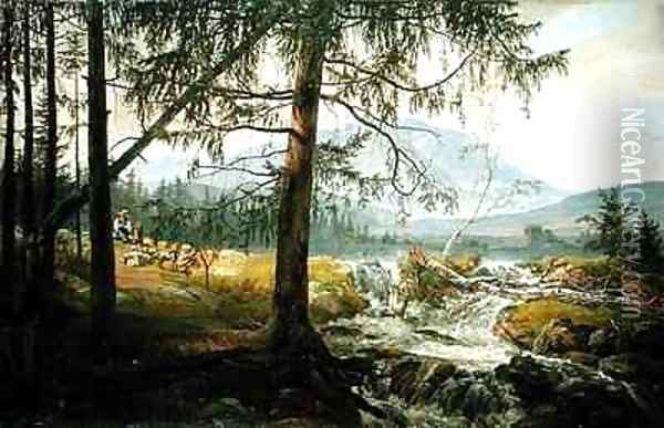 Northern Landscape Oil Painting - Johan Christian Clausen Dahl