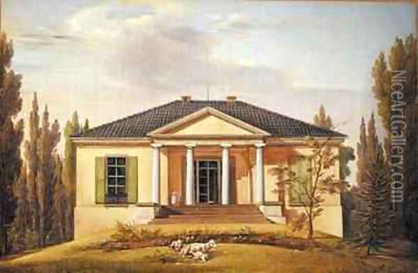 Country House Oil Painting - Joachim Faber