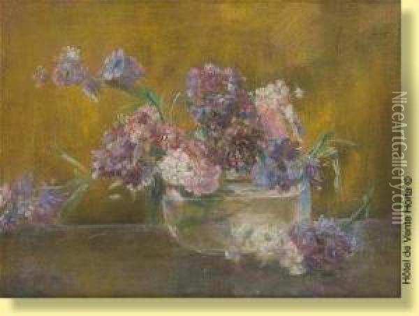 Composition Florale Oil Painting - Berthe Art