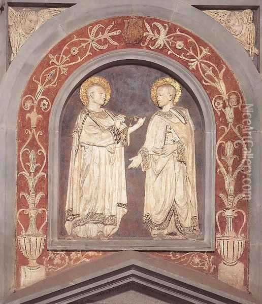 St Cosmas and St Damian Oil Painting - Donatello