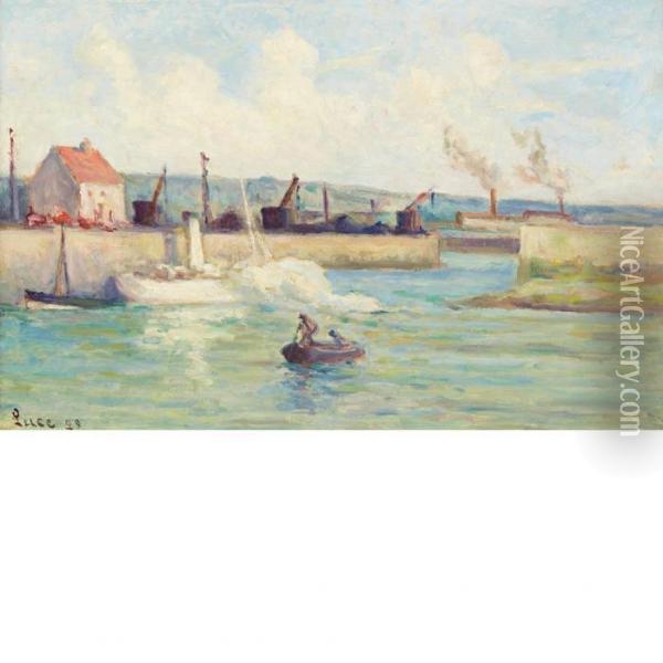 Honfleur, L'entree Du Port Oil Painting - Maximilien Luce