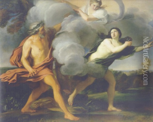 Alpheus And Arethusa Oil Painting - Carlo Maratta