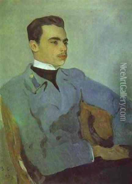 Portrait Of Count Nikolay Sumarokov Elstone 1903 Oil Painting - Valentin Aleksandrovich Serov