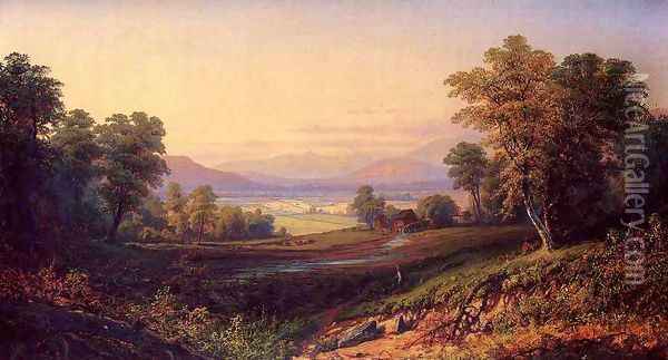 Scene near the Cherry Valley Mountains Oil Painting - Henry Boese