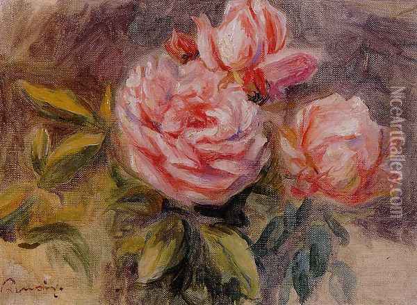 Roses II Oil Painting - Pierre Auguste Renoir