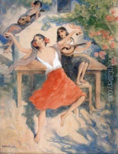 Le Flamenco Oil Painting - Allan Osterlind