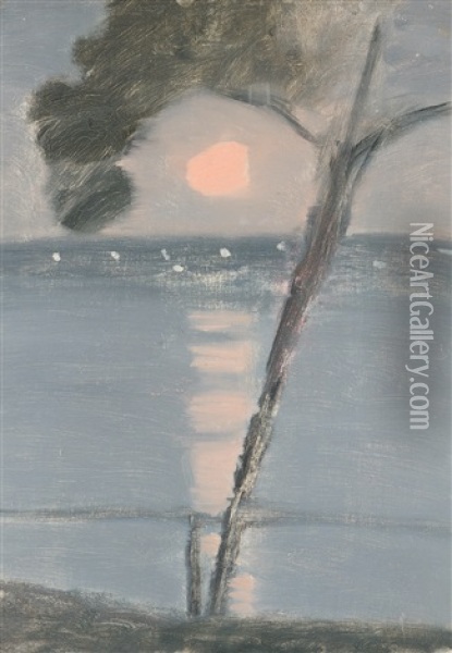 Evening Scene Oil Painting - Clarice Marjoribanks Beckett