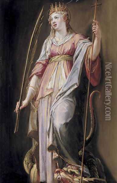 St Margaret of Antioch Oil Painting - Peter Candid