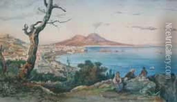 Veduta Di Napoli Oil Painting - Edoardo Roskilly