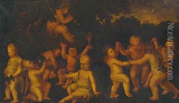 The Infancy of Bacchus Oil Painting - Antonio Tempesta