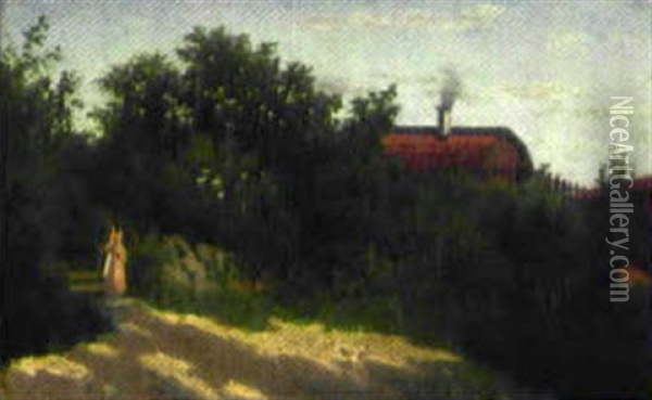 Motiv Fran Dalaro, Stockholms Skargard Oil Painting - Theodor Billing