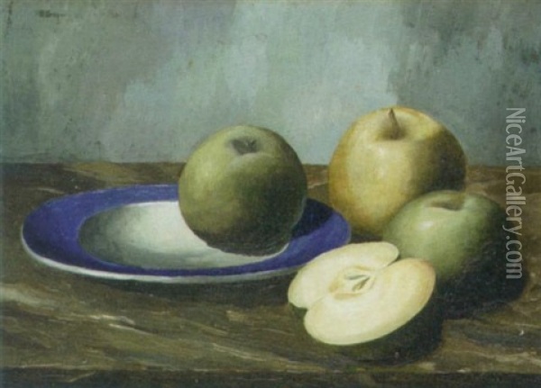 Nature Morte Aux Pommes Oil Painting - Amade (Ernst Amadeus) Barth