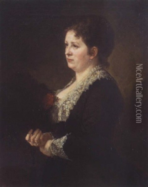 Damenportrat Oil Painting - Ilya Repin