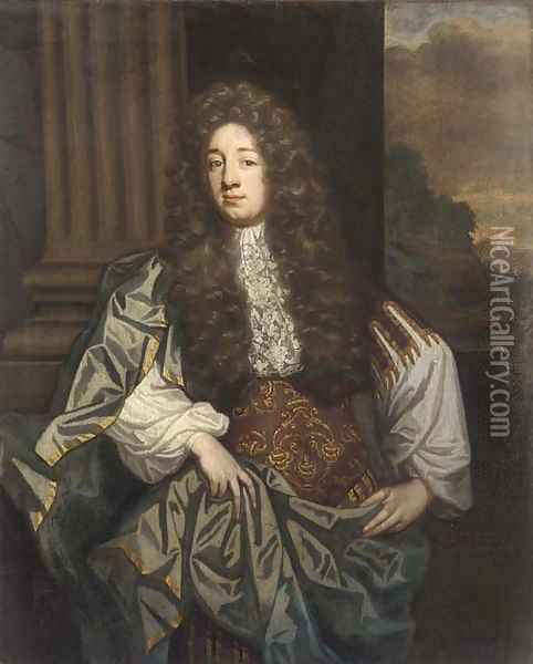 Portrait of William Russell, 1st Duke of Bedford Oil Painting - Johann Closterman