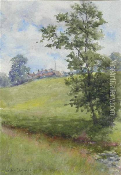 Meadow On A Summer's Day Oil Painting - Hector Chalmers