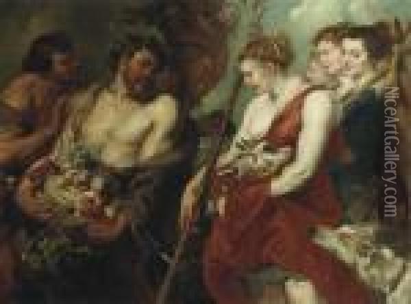 Diana Returning From The Hunt Oil Painting - Peter Paul Rubens
