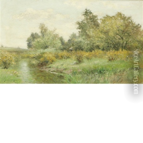 Verdant Landscape Oil Painting - Albert Babb Insley