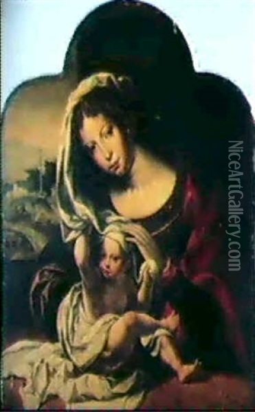 Vierge A L'enfant Oil Painting - Jan Gossaert
