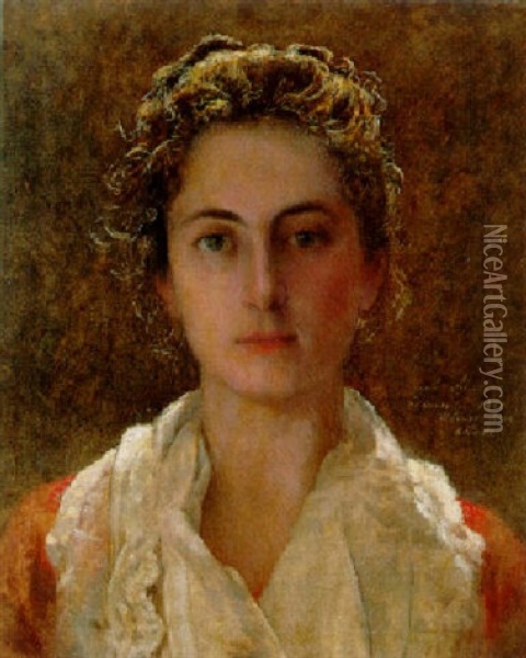 Portrait De Marguerite Oil Painting - Emile Claus