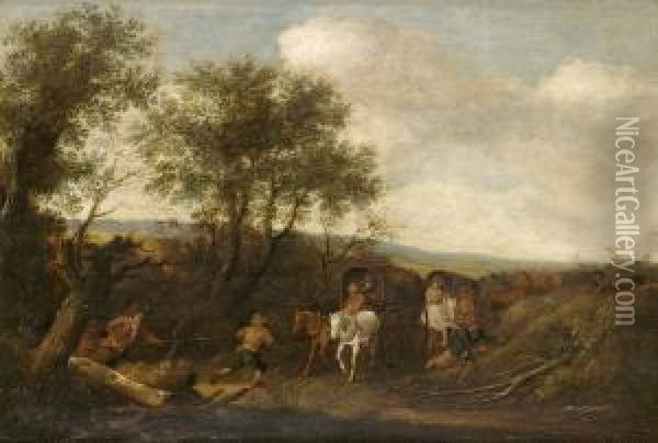 Tillskriven. Oil Painting - Pieter De Molijn