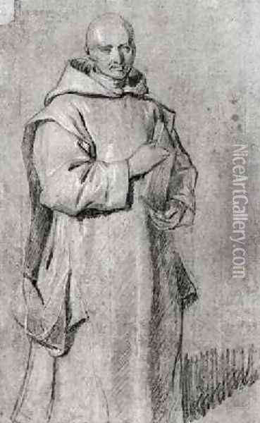 Carthusian monk Oil Painting - Eustache Le Sueur