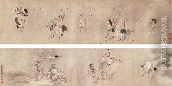 Buddha Oil Painting - Gu Jianlong