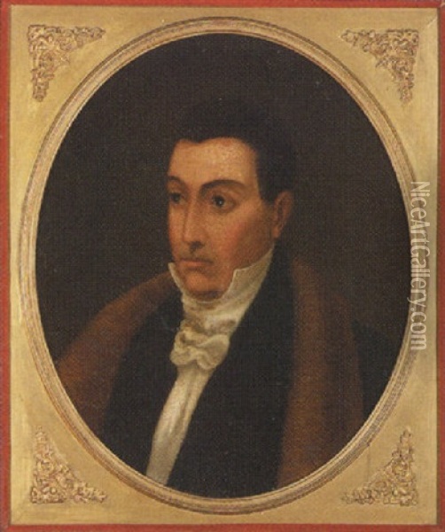 Portrait Of The Marquis De Lafayette Oil Painting - Ary Scheffer
