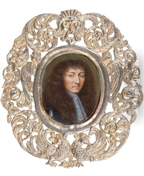 Portrait Du Roi Louis Xiv Oil Painting - Jean Petitot the Elder