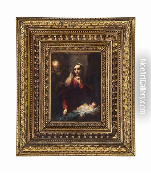 The Nativity Oil Painting - Giuseppe Maria Crespi