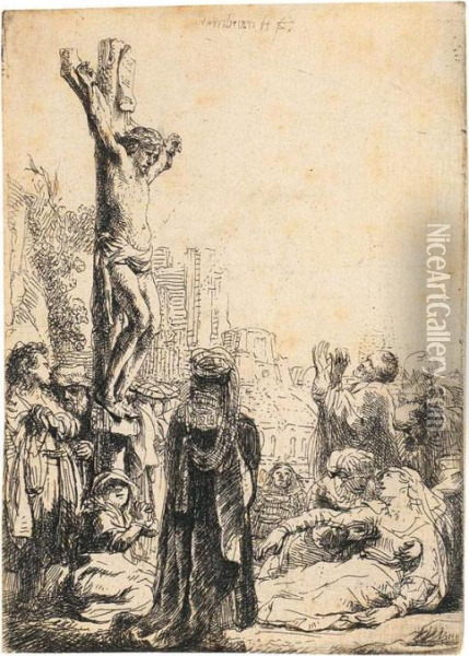 Christus Am Kreuze Oil Painting - Rembrandt Van Rijn