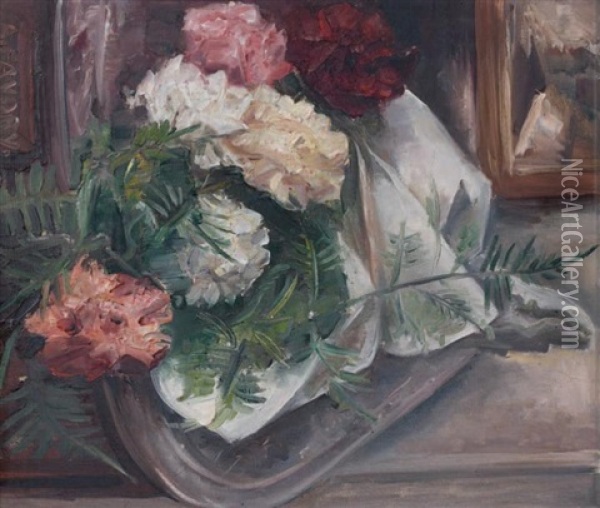 Le Bouquet Oil Painting - Andre Favory