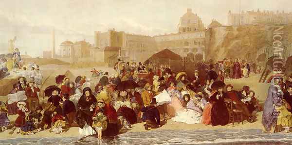 Life At The Seaside, Ramsgate Sands Oil Painting - William Powell Frith