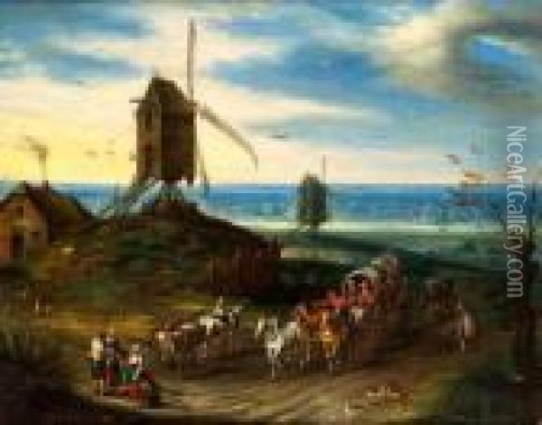 Le Retour Du Marche Oil Painting - Jan Brueghel the Younger