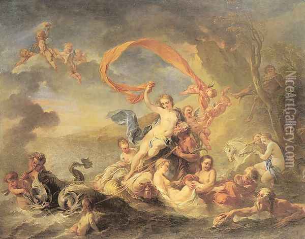 The Triumph of Galatea Oil Painting - Jean Baptiste van Loo