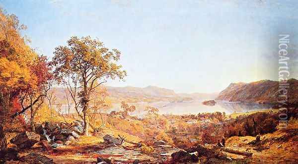 Indian Summer Oil Painting - Jasper Francis Cropsey