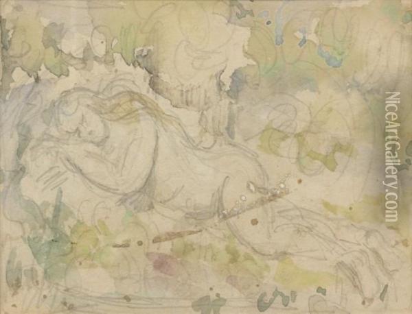 Femme Endormie Oil Painting - Paul Cezanne