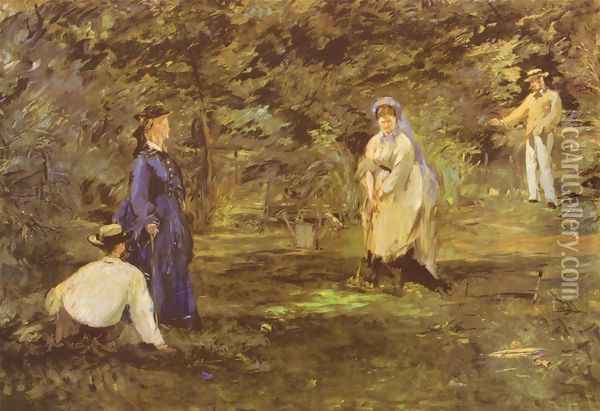 Croquet-game Oil Painting - Edouard Manet