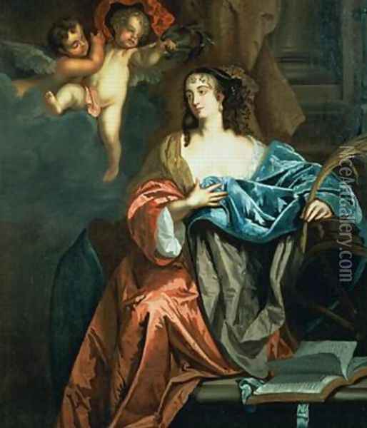 Eleanor Needham Lady Byron 1627-64 as St Catherine Oil Painting - Sir Peter Lely