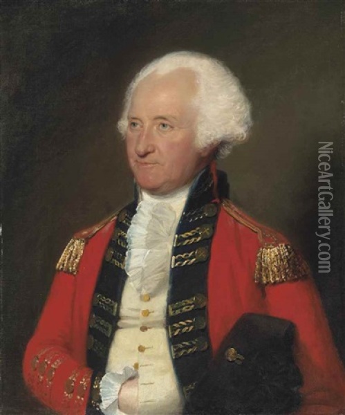 Portrait Of General James Pattison (1723-1805), Half-length, In Military Uniform Oil Painting - Lemuel Francis Abbott