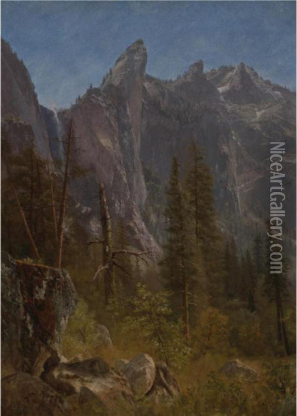 Lost Arrow, Yosemite Valley Oil Painting - Albert Bierstadt