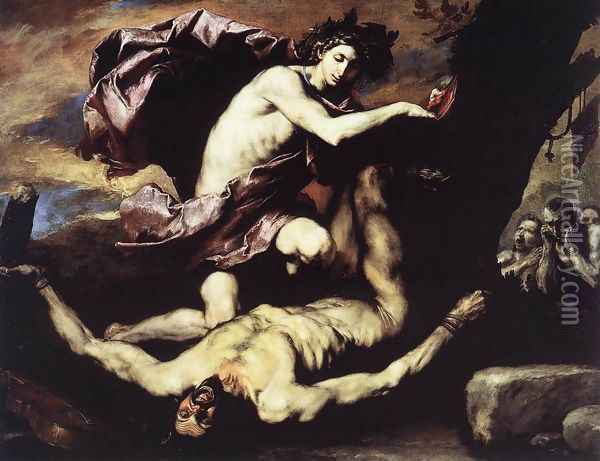 Apollo Flaying Marsyas Oil Painting - Jusepe de Ribera