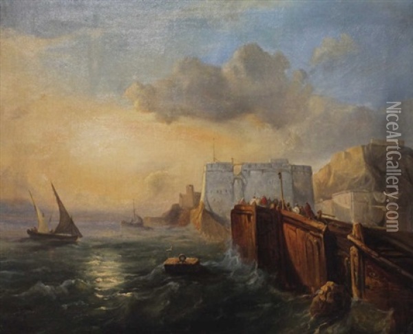 Marine Oil Painting - Jacob Jacobs