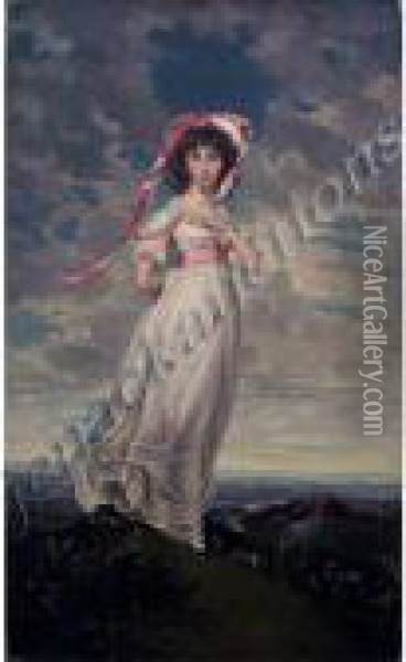 Pinkie Oil Painting - Sir Thomas Lawrence