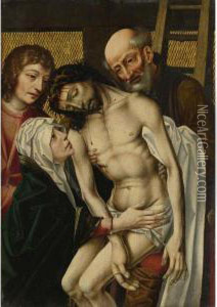 Descent From The Cross With The Virgin Oil Painting - Rogier van der Weyden
