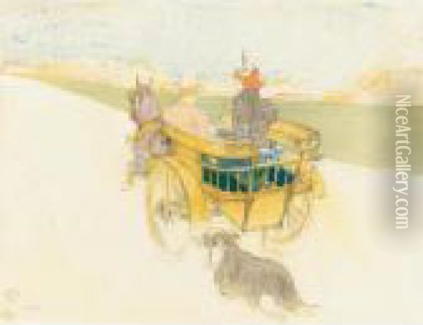 Partie De Campagne (d. 219; A. 322; W. 228; Adr. 216) Oil Painting - Henri De Toulouse-Lautrec