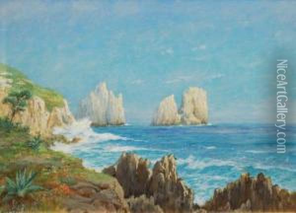 Capri Oil Painting - Hans Bohrdt
