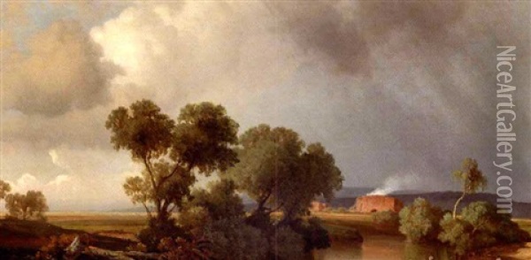 Fra Aricia Oil Painting - Ludwig Heinrich Theodor (Louis) Gurlitt